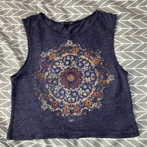 UO Printed Cropped Tank